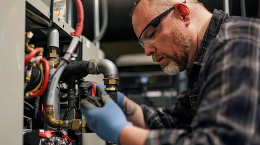 furnace repair by technician