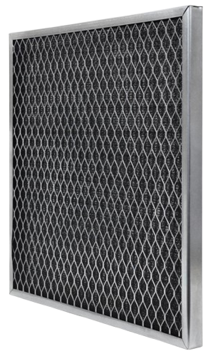 Home Air Filter DC: Close-up of a new, clean home air filter. This filter traps dust, pollen, and other particles. Keep your air clean today!