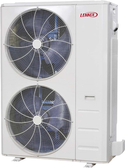 Lennox Ductless Heating system unit featuring dual fans for efficient climate control, ensuring optimal comfort for your home or business.