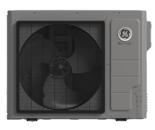 GE Appliances SmartHQ gray HVAC unit, showcasing efficient climate control technology. Ideal for modern homes and businesses for HVAC solutions.